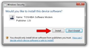 TOSHIBA Software Modem